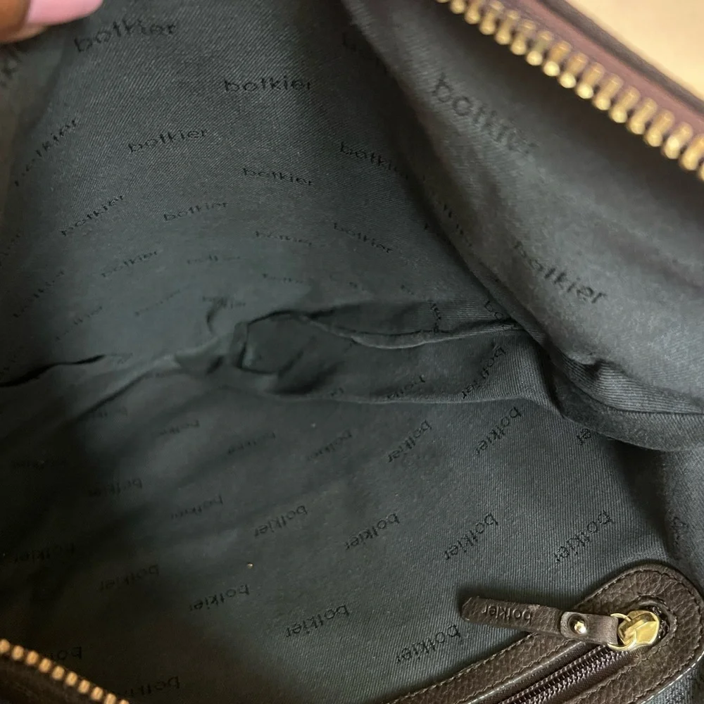 Botkier Chrystie Brown Genuine Leather Double Compartment Pockets Hobo Bag - Picture 8 of 12